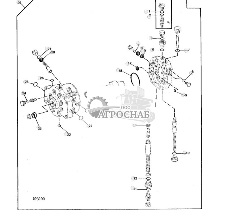 Hydraulic Pump And Stroke Control Valve Overhaul Kit 